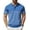 Blue (White Stripes), variant on Men's Striped Polo Shirt Casual Knit Short Sleeve Golf Shirts Lightweight Fashion Collared T Shirts