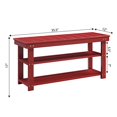 thumbnail image 4 of convenience concepts Oxford Utility Mudroom Bench, cranberry Red, 4 of 5