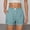 X-42Mint Green, variant on ZHOGXU Womens Casual Shorts Elastic Waist Plaid Print Button Front Comfortable Stretchy Lightweight Shorts With Pockets For Everyday Wear Black L