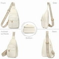 thumbnail image 2 of GAEKEAO Sling Bag for Women Crossbody Bags Fanny Pack Vegan Leather Chest Bag Travel Shoulder Belt Purse Backpack Gifts, 2 of 8