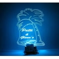 thumbnail image 6 of Palm Tree Paradise Night Light Up Table Desk Lamp LED Personalized Home Room Decor, Our Newest Feature - It's WOW, With Remote, 16 Color Options, Dimmer, Free Engraved, Great Gift, 6 of 10
