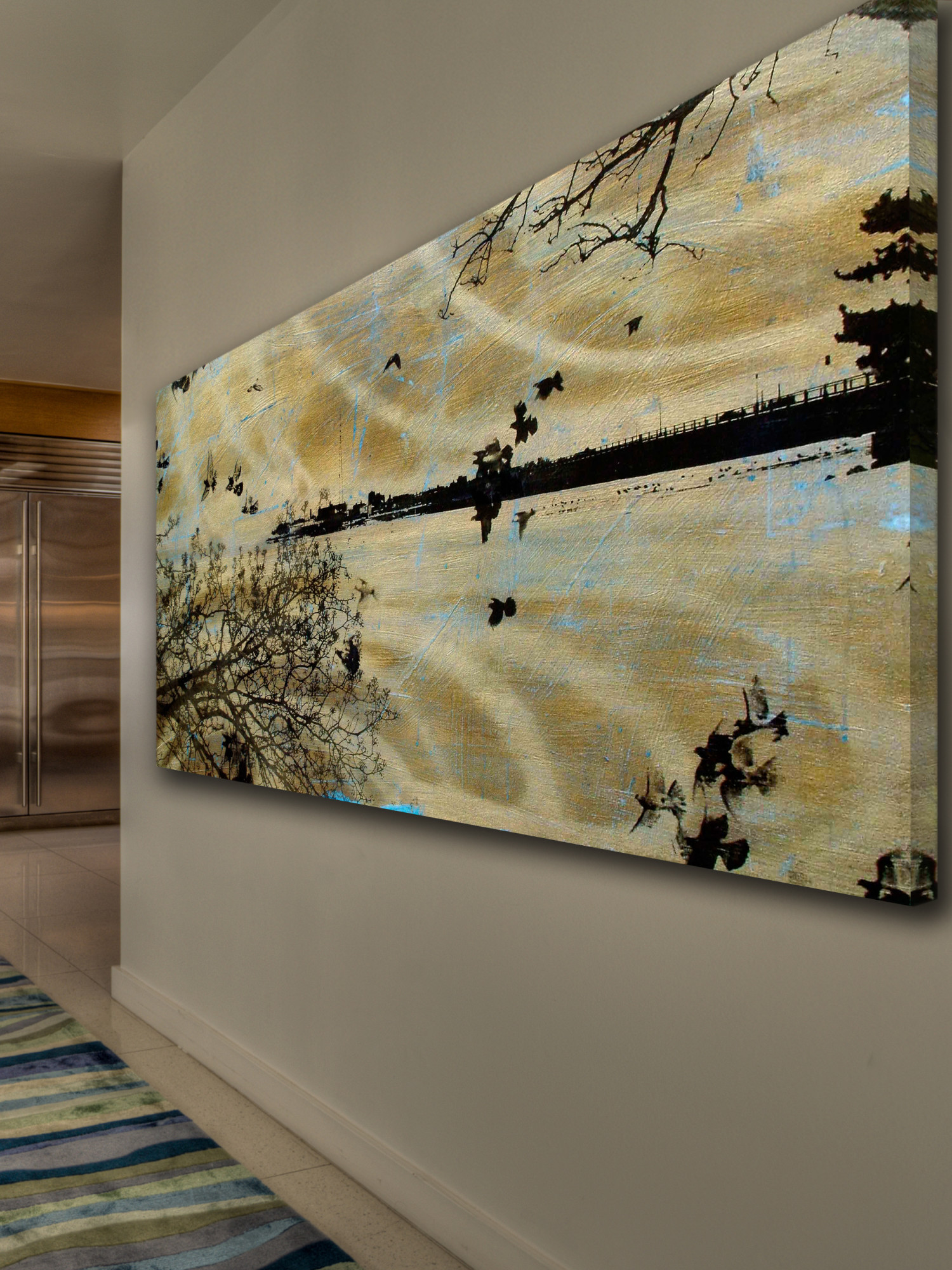 Marmont Hill - "golden Bay Blue" By Trac