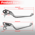 thumbnail image 2 of Oumurs Chrome Hand Levers Brake Clutch Lever for Harley Sportster Heritage Softail Dyna Motorcycles, 2 of 9