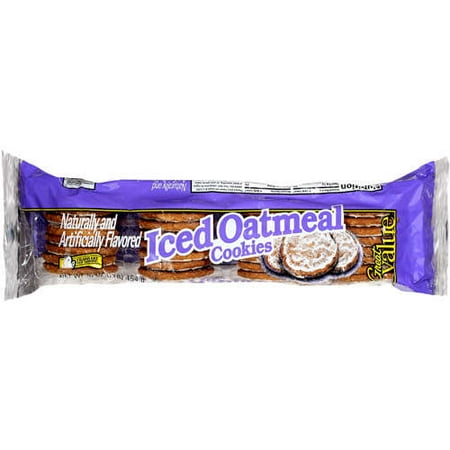 Great Value Iced Oatmeal Cookies, 16 Oz.