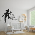 thumbnail image 2 of Peter Pan Silhouette Disney Movie To Live Would Be An Awfully Big Adventure Peter Pan Quotes Vinyl Wall Art Wall Decal Wall Sticker Home Decoration Design Kids Girls Room Wall Décor Size (40x40 inch), 2 of 3