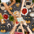 thumbnail image 4 of Dog Party Decorations, Dog Shape Plates, 162Pcs Doggy Party Supplies for Dog Kid Birthday, Includes Dog Plates, Let's Pawty Tablecloths, Napkins, Forks, Serves 40 Guests, 4 of 5