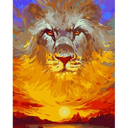 UPC: 4650206104987 | Painting By Numbers Kit Crafting Spark Narnia K008 19.69 x 15.75 In Animal Orange Canvas Acrylic