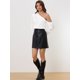 thumbnail image 2 of Blusa de Trabajo de Oficina Elegante  Manga Larga con Hombros Descubiertos para Mujer blanco S, 2 of 6