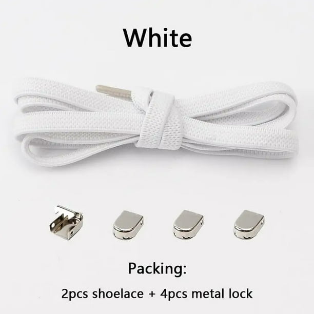 Cordones elásticos para zapatillas de deporte, cordones planos sin corbatas para niños y adultos, bandas de goma para zapatos