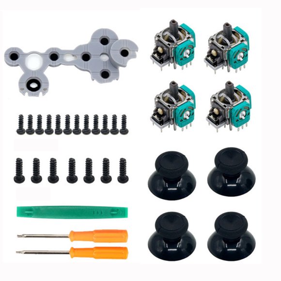 NATEFEMIN Total Controller Renewal for Xbox One Replacement Parts Set for Joystick, Buttons & Internal Pads