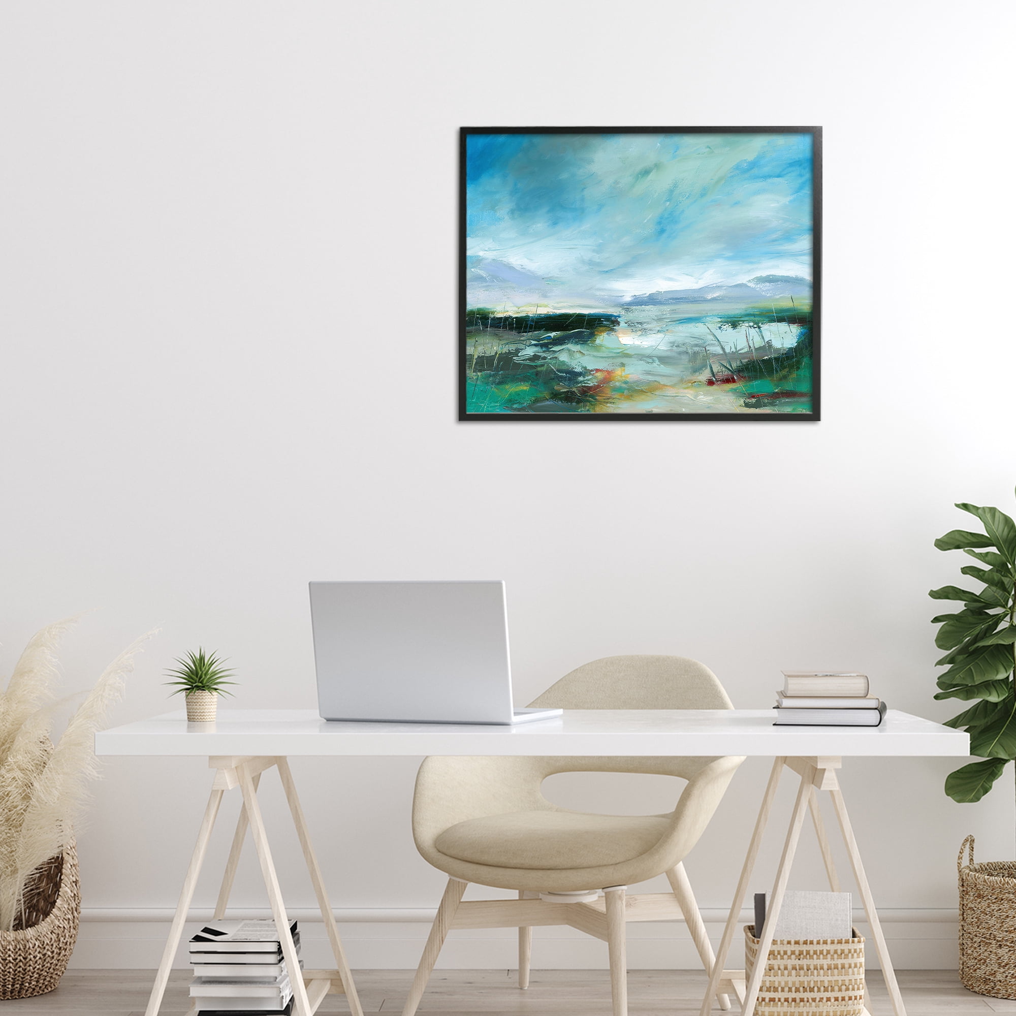 Stupell Industries Days By The Loch Black Framed Giclee Art, design by Lesley Birch