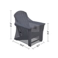 thumbnail image 5 of Covers & all Adirondack Chair Cover for Makowski Patio Chair, Water-Repellent UV-Resistant Polyester with Elastic Tie-Downs and Padded Handles, 5 of 6