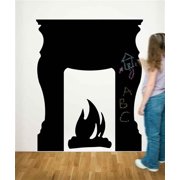 Room Mates Fireplace Peel & Stick Wall Chalkboard Decal