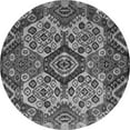 thumbnail image 1 of Ahgly Company Indoor Round Abstract Gray Modern Area Rugs, 5' Round, 1 of 4
