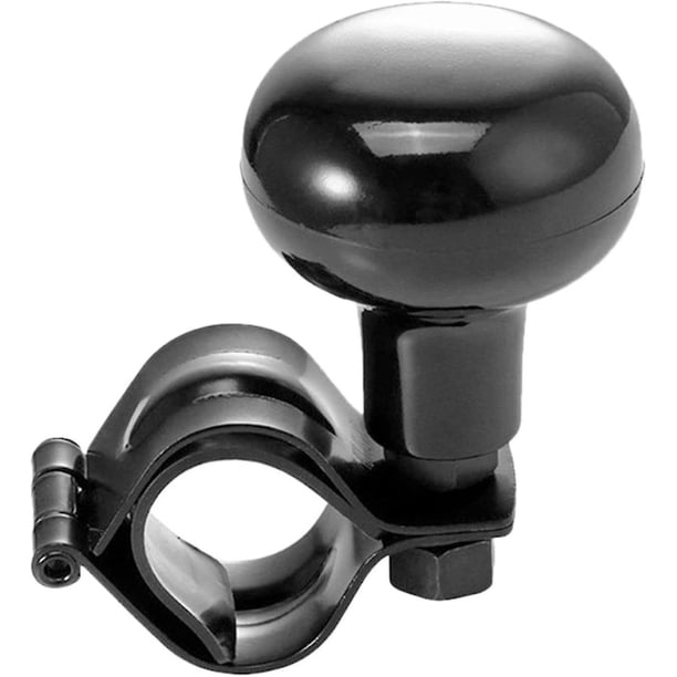 Volante de vehículo clásico negro de ajuste universal, asas eléctricas de calidad premium (negro 1)