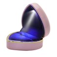 thumbnail image 1 of Up to 65% Off Heart Shaped Ring Protection Box LED Light Box Ring Box For Lover Necklace Rings Earring Jewelry on Clearance, 1 of 1