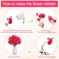 thumbnail image 4 of 48 Pcs Ranunculus Artificial Flower,Real Touch Peonies Artificial Flower Silk Faux DIY Bouquet for Wedding Bridal Shower Valentine Centerpieces Arrangements Home Decorations(White,Green), 4 of 10