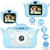 Kids Camera,Children Video Camera 1080P HD+32G SD Card,Dual Camera,Selfie Camera for 4 5 6 7 8 9 10 Years Old Boys Girls GANZTON-Blue