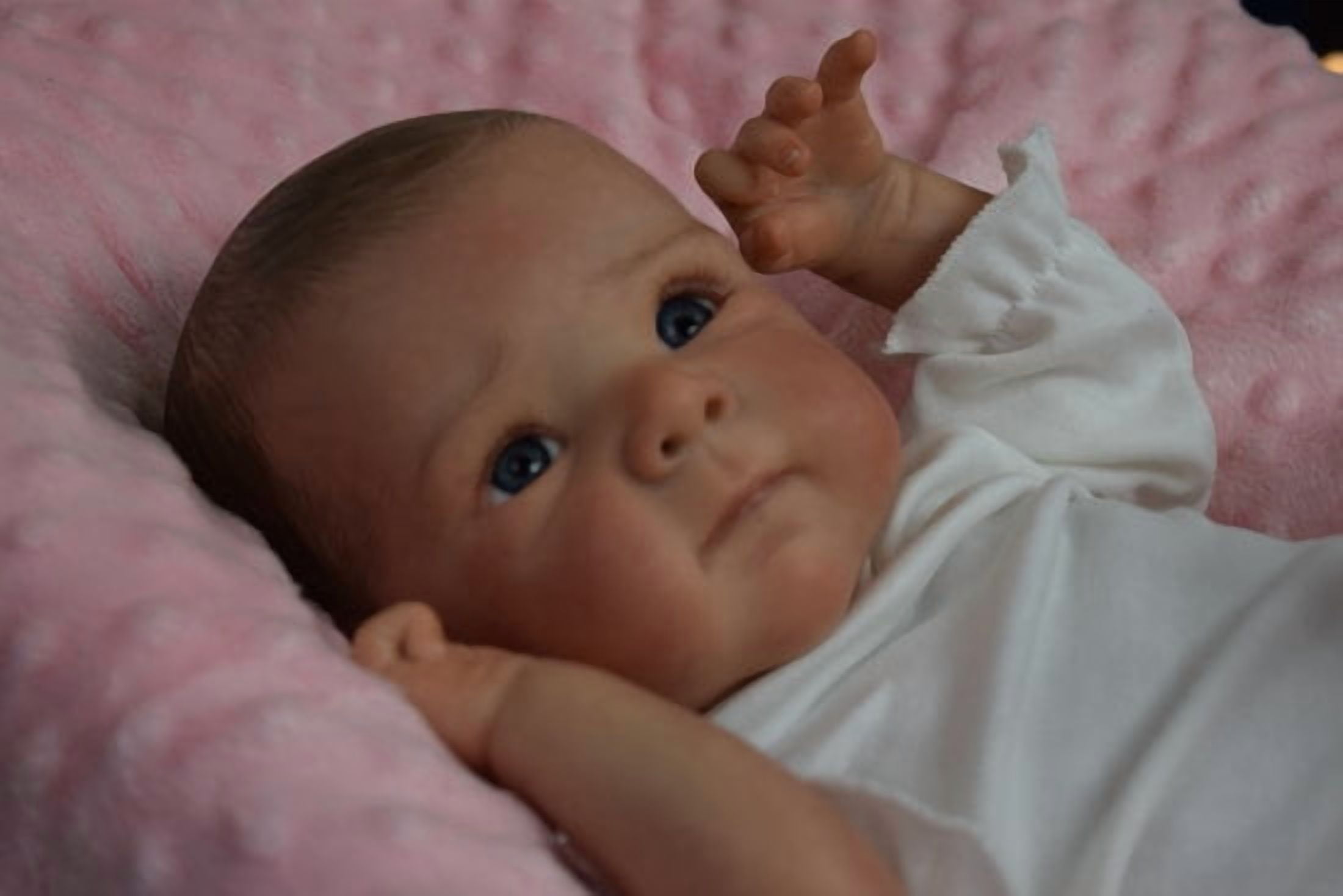 20 Inch Reborn Baby Doll Girl Full Body Vinyl Lifelike Realistic Doll Hand Painted Hair Soft Touch Waterproof Bath Doll Gift for Kids Age 3+