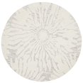 thumbnail image 2 of Safavieh Bella Collection BEL129A Handmade Silver and Ivory Premium Wool Round Area Rug (5' Diameter), 2 of 2