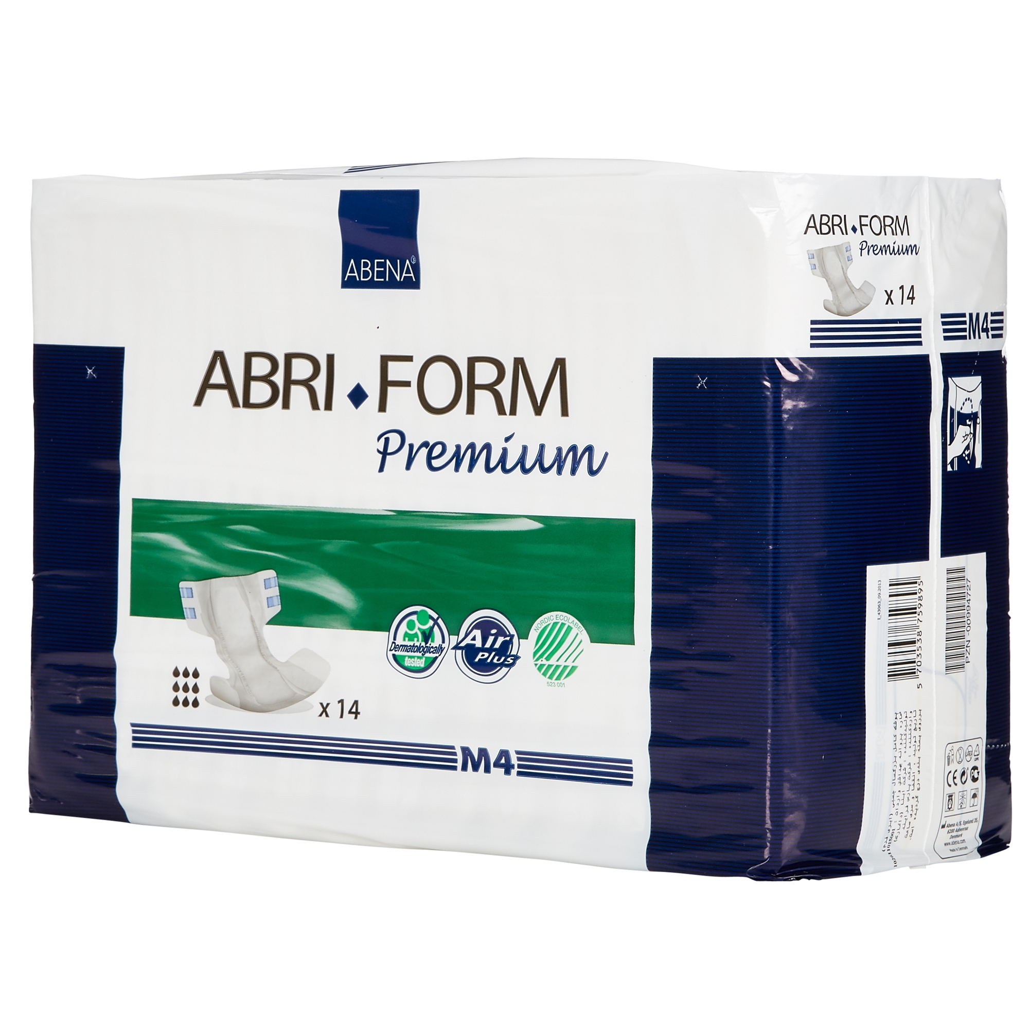Abena Abri-Form Premium Incontinence Briefs, Medium, M4, 56 Count (4 Packs of 14) - image 3 of 6