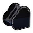 thumbnail image 2 of Caja de pañuelos faciales con forma de corazón, decorativa, elegante, de acrílico, color negro, 2 of 9