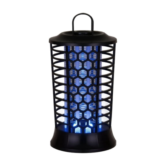 Electric Mosquito Zapper Silent Led Bug Zapper 6 Inch Durable Abs Material Usb Rechargeable Insect Portable for Bedroom Patio Camping Black 1 Pack