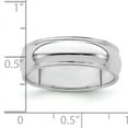 thumbnail image 2 of 925 Sterling Silver 6mm Half Round Milgrain Band Ring Size 12.5, 2 of 7