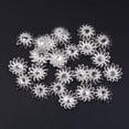 thumbnail image 2 of MERIGLARE 100 Pieces 16mm Hollow Flower End Bead Caps for Jewelry Making Plated, 2 of 6