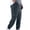 Blue, variant on Mens Corduroy Cargo Jogger Pants Elastic Waist Drawstring Multi-Pocket Pants Trendy Casual Work Black XL