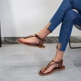 thumbnail image 3 of Sandalias de mujer, zapatos frescos de verano, zapatos de playa, sandalias de pellizco de estilo romano de tacón plano Wmkox8yii  shjk2028, 3 of 9