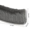 thumbnail image 2 of Adhesive Brush Seal Weather Stripping 7/8" x 3/8" x 36ft for Sliding Sash Door Window Wardrobe Seal, Gray, 2 of 5