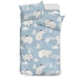 thumbnail image 1 of Cute Polar Bears Christmas Decoration Pattern Bedding Set., 1 of 5