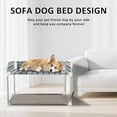 thumbnail image 2 of Bedside Window Pet Cat Bed - Dog Bed with Guardrail Extension Attached to Human Bed Height Elevated Dogs Cats Window Perch Bedside Dog Cot Sleeper Hammock Furniture Pet Beds (34'' x 20'' x 24''), 2 of 6