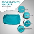thumbnail image 4 of Kinbor Patio Furniture Cushion Replacement Covers for 7 PCs Outdoor Sofa Set,Washable Patio Cushion Slipcovers, Turquoise, 4 of 8