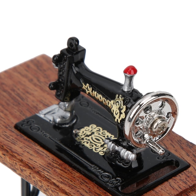Accesorios de Casa de Muñecas 1:12 Mácina de Costura de Casa de Muñecas Muebles de Muebles de Muebles de Muñecas de Muebles de Muebles de Muebles de Muebles 1/12 Máquina de