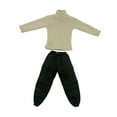 thumbnail image 2 of Suéter de cuello alto hecho a mano con estilo, accesorios y ropa para hombre a escala 1:6 Beige, 2 of 9