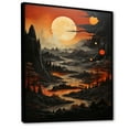 thumbnail image 2 of Designart "Jupiter Mars Bold II" Jupiter Floater Framed Canvas Wall Art, 2 of 7