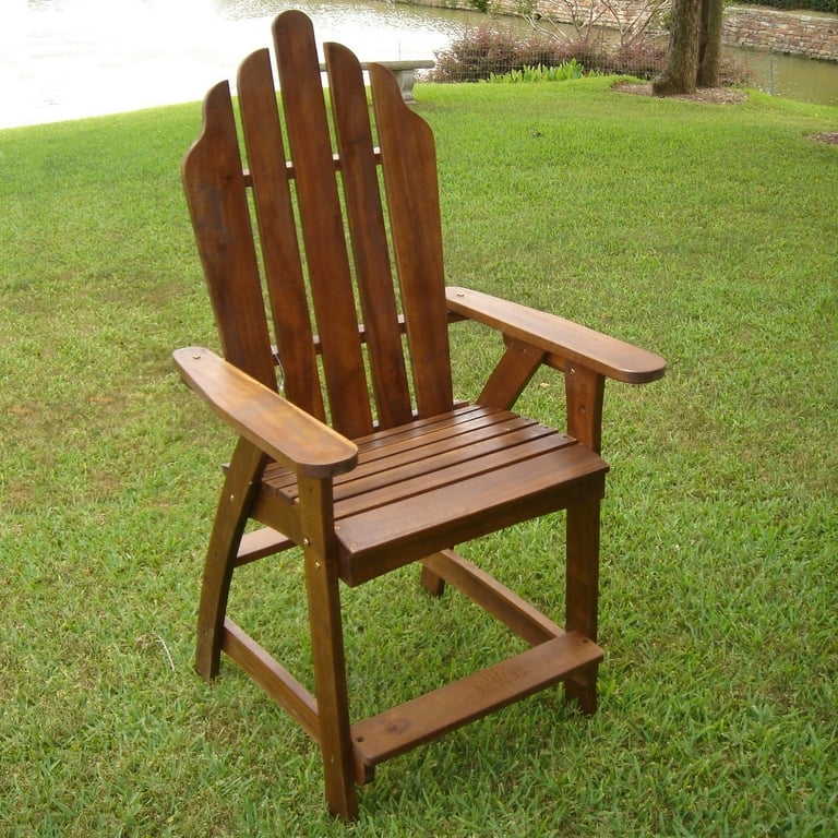 International Caravan Wood Adirondack Bar Chair International Caravan Wood Adirondack Bar Chair