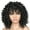 black, variant on Curly Wigs African Hairpiece Synthetic Fiber Headgear Wigs For Women Cosplay Event And Everyday Dressingup Headwear