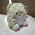 thumbnail image 5 of Muñeco de peluche de Hello Kitty con forma de oso y manta Marumofubiyori de Sanrio auténtico, muñeco de peluche de Melody Kuromi, juguetes de almohada de peluche con colgante, regalos, 5 of 5