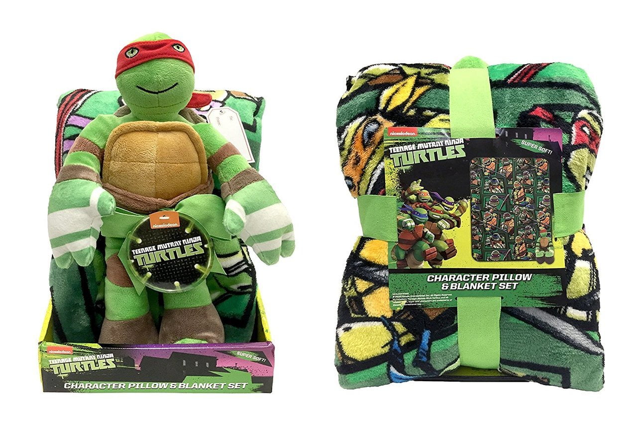 Teenage Mutant Ninja Turtles Twin Blanket With Pillow Buddy By Nickelodeon Walmartcom Walmartcom