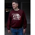 thumbnail image 2 of Krampus Santa Beer Naughty Christmas Men's Sweatshirt, 2 of 4