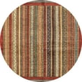 thumbnail image 1 of Ahgly Company Tapis Rond Abstrait Rouge pour Intérieur, 5 Pieds Rond, 1 of 6