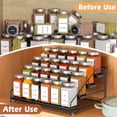 thumbnail image 7 of 4 Tier Spice Rack for Cabinet, Spice Rack Organizer, Depth Adjustable Spice Holder for Countertop, Cupboard, Seasoning Shelf-1 PCS, 7 of 7