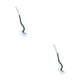 thumbnail image 2 of Bewildely Cepillo de baño Herramienta de limpieza profunda de polvo Depurador flexible con cepillos de mango largo Accesorio de lavabo Lavabo de Azul 2piezas, 2 of 6