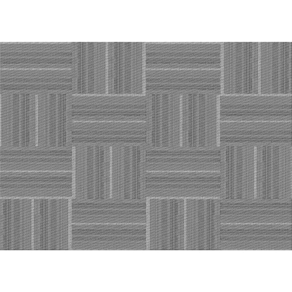 Ahgly Company Indoor Rectangle Patterned Dark Gray Area Rugs, 5' x 8'