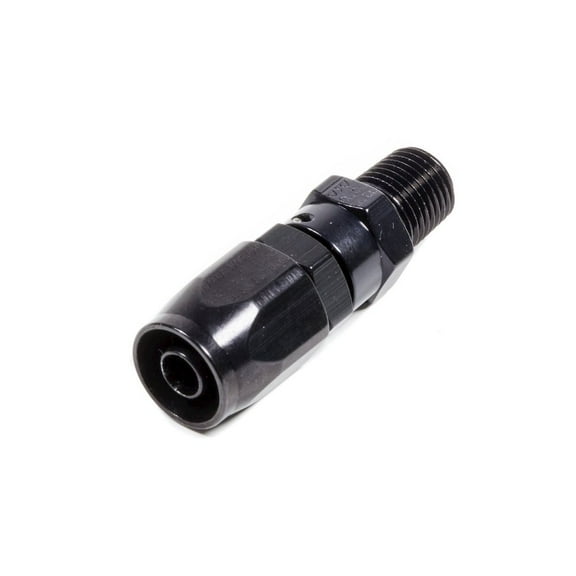 Fragola #6 Str. x 1/4 MPT Hose End Black