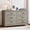 Gray, variant on SUGIFT Modern 6-Drawer Dresser for Bedroom, Rustic Gray Finish