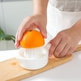 thumbnail image 4 of Extractor de jugo manual Fruta del hogar Exprimidor de limón de plástico Exprimidor Naranja 6 piezas, 4 of 7